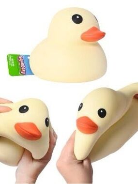Squeezy Squishy Yellow Duck Fidget Toy